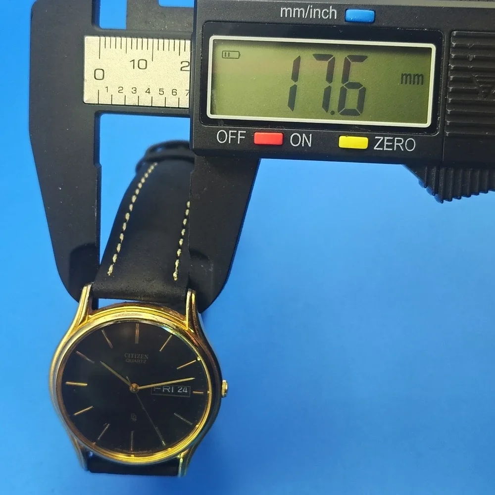 Vintage‎ 1988 Citizen 6100 Day-Date 32mm Mens Quartz Dress Watch Restored
